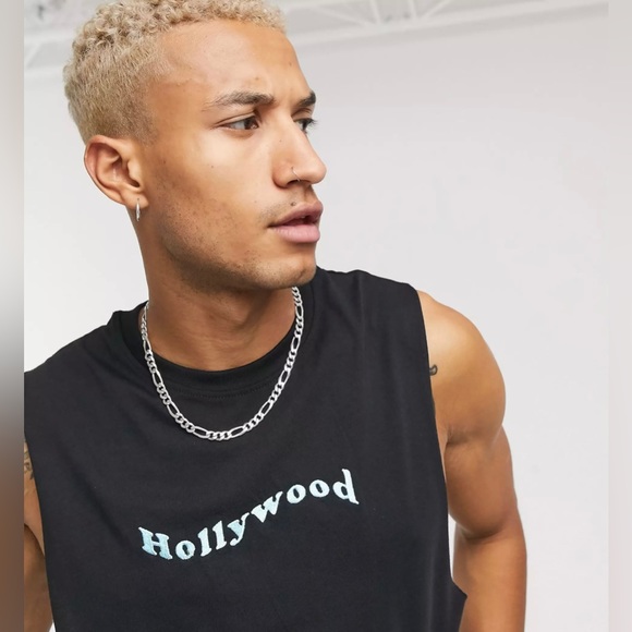 NWOT • Men’s • Urban Threads via ASOS • Hollywood • Embroidered Tank Top t-shirt - Picture 6 of 9